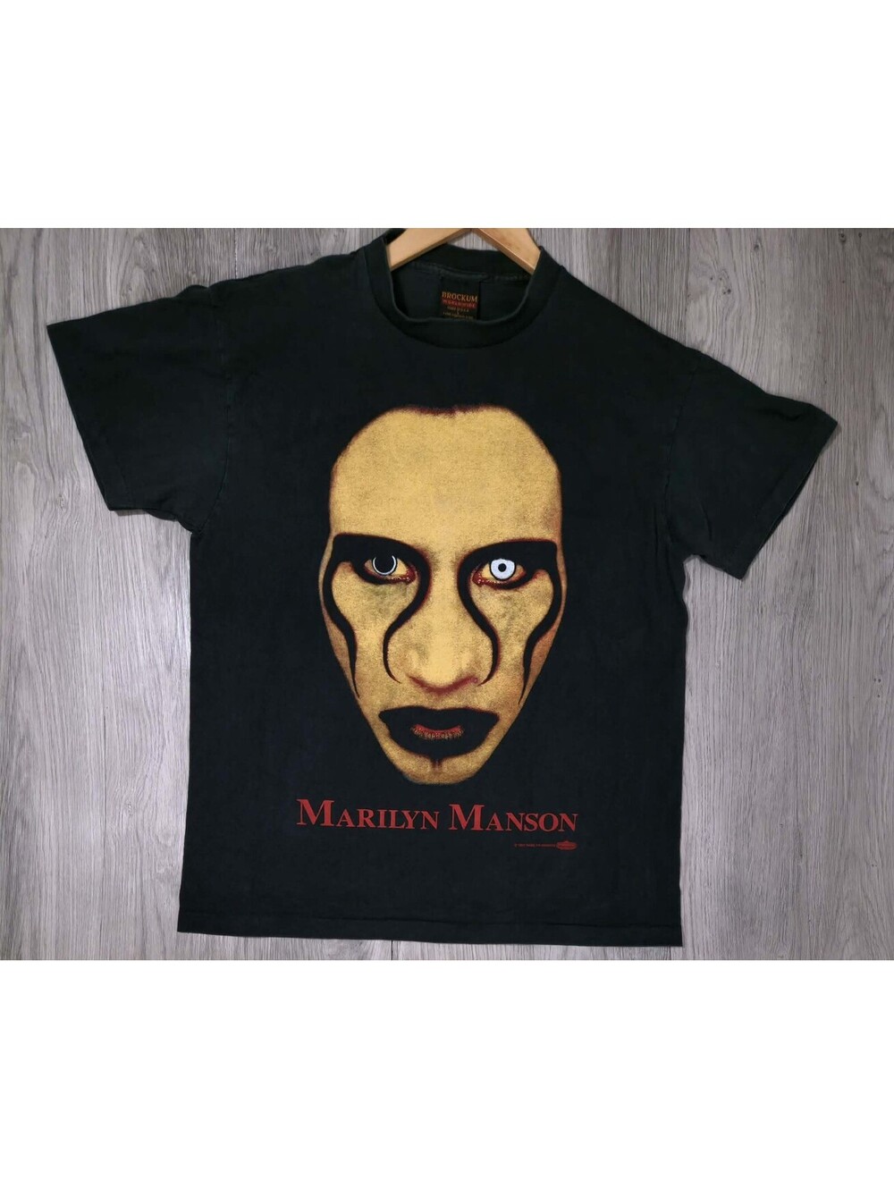 Marilyn Manson Sex Is Dead Brockum Worldwide 1997 Copyright Vintage Tee L